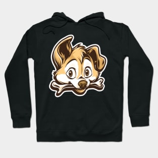 Cute Bone Eating Puppy Hoodie